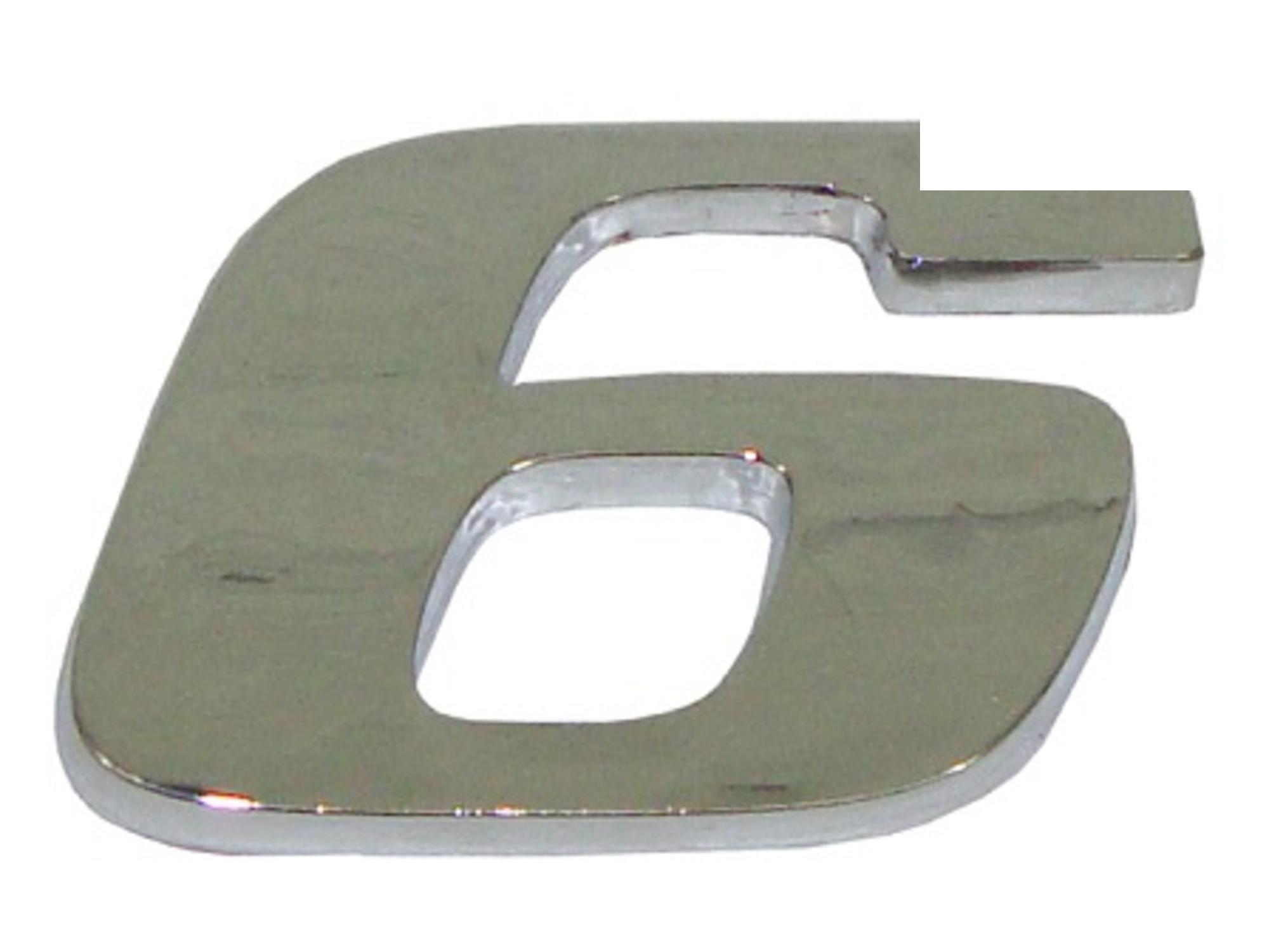 EMBLEMA NUMERO 6/9 CROMADO - 9438171714