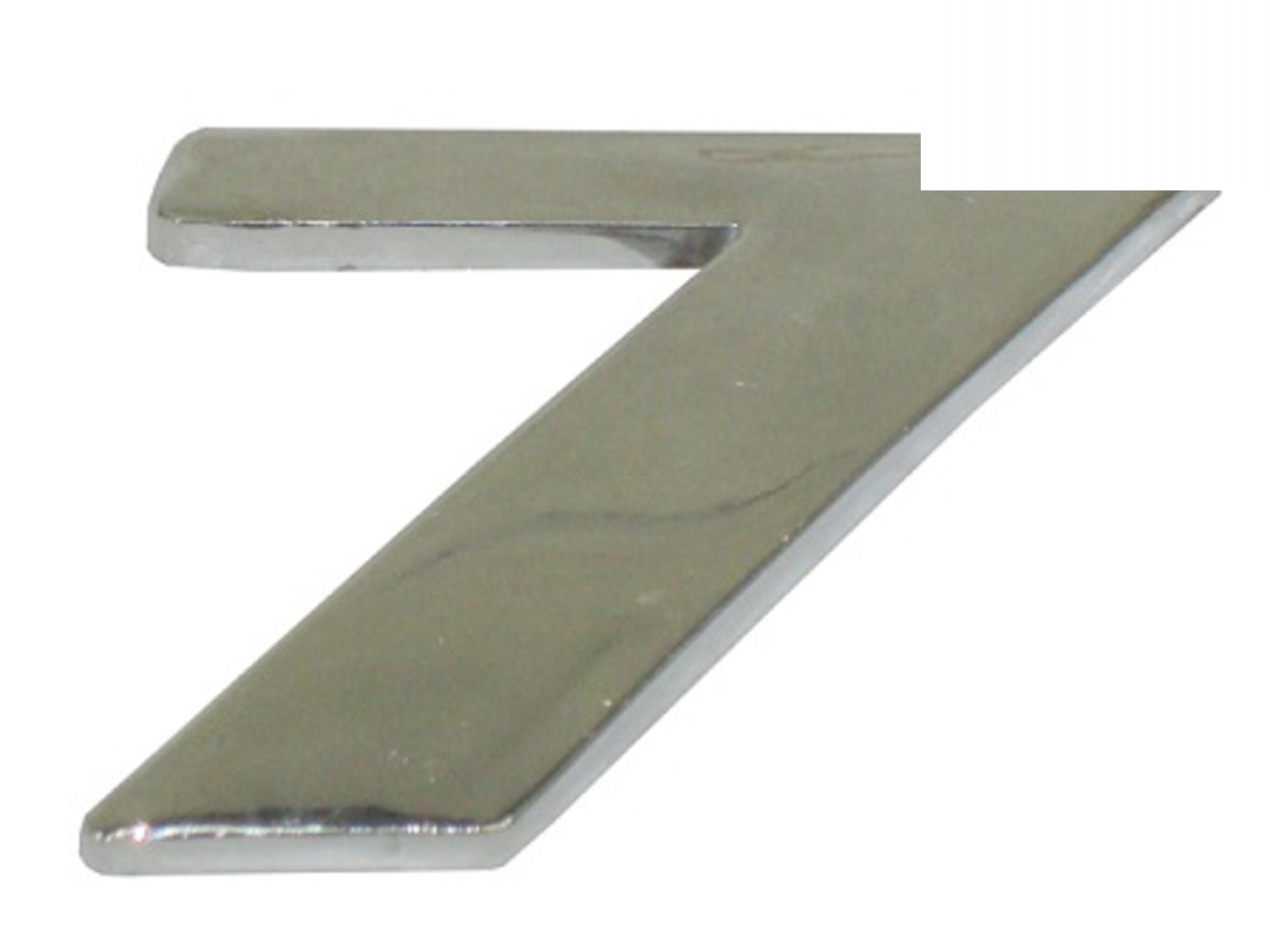 EMBLEMA NUMERO 7 CROMADO - 9438171814