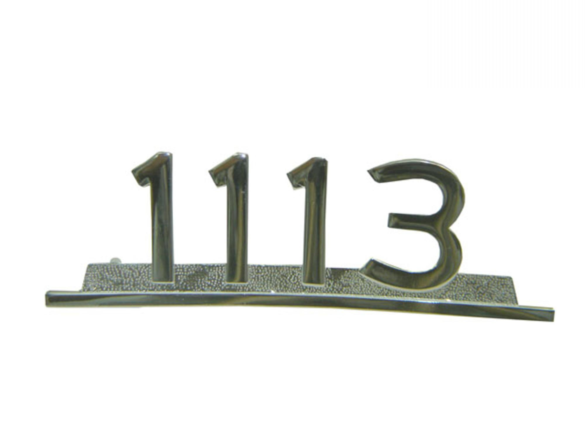 EMBLEMA 1113 CROMADO ORIGINAL ZAMAQUE - 3448177314