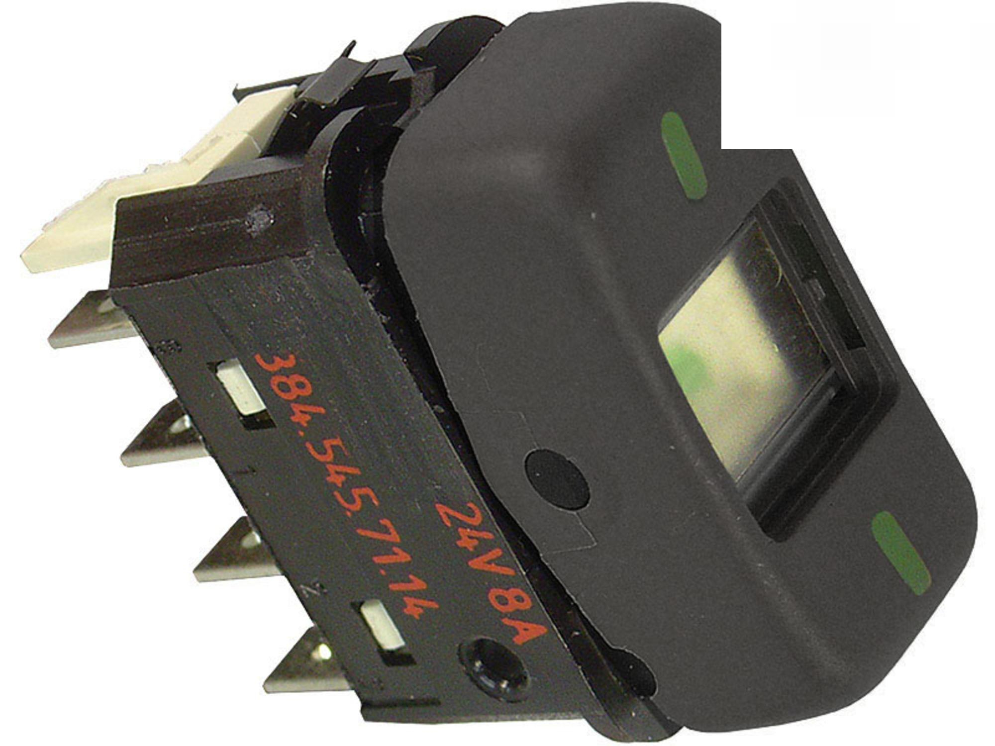 TECLA P/LEVANTAR VIDRO ELETR.(24V) PRETO - 3845457114