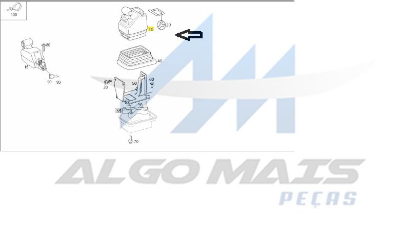 MANOPLA CAMBIO EDS POWER SHIFT(TEM Q PAR - 2603298
