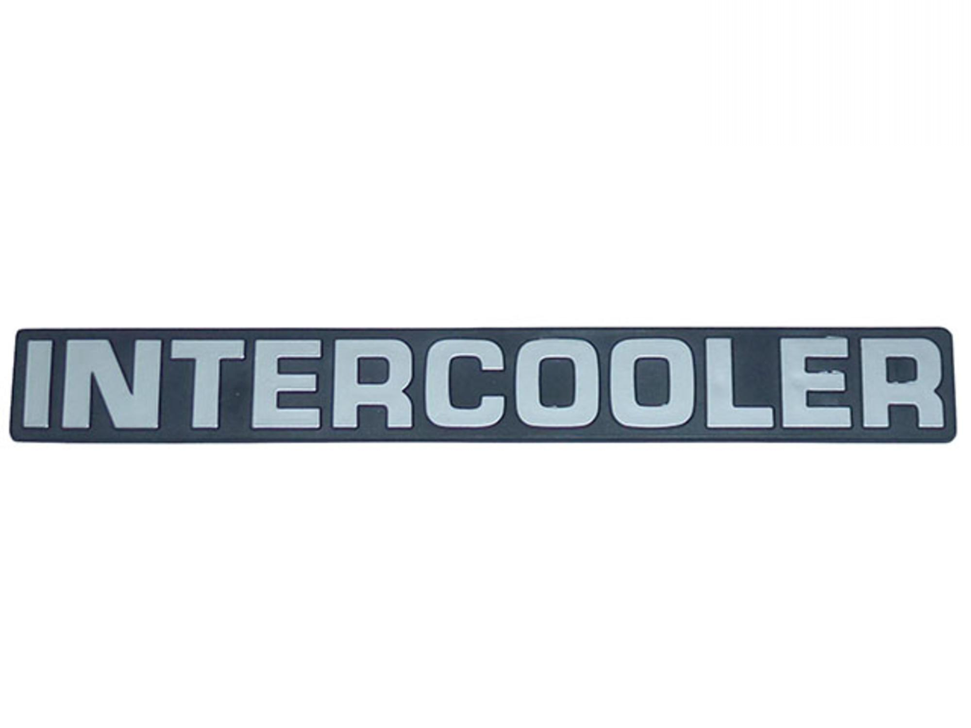 EMBLEMA INTERCOOLER - 1609618