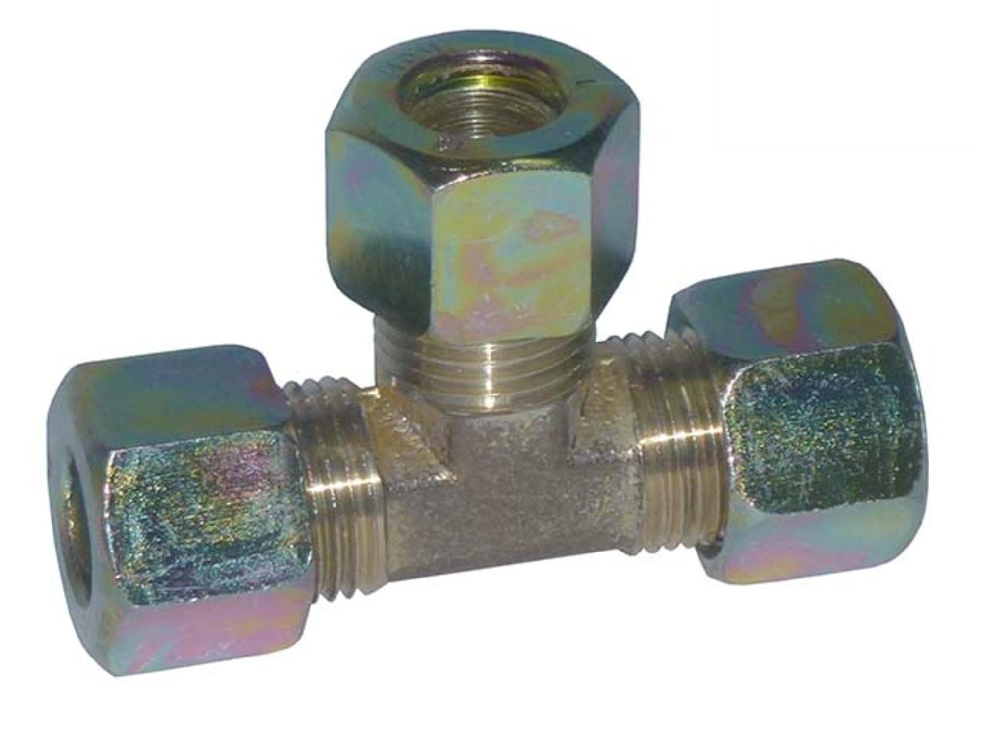 CONEXAO TEE UNIAO ACO P/TUBO 12MM - 74302012002