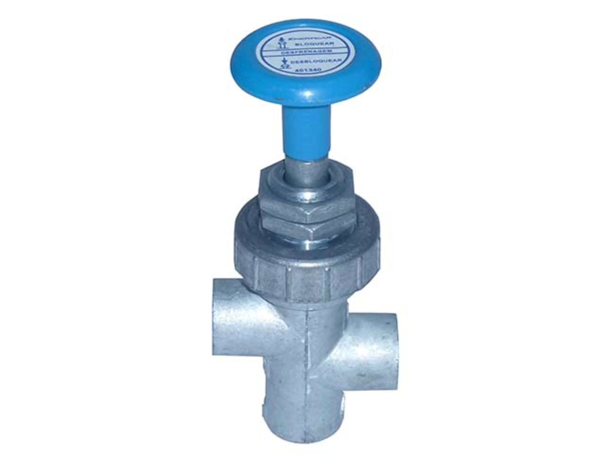VALVULA DESFRENAGEM 16MM (AZUL) - 6954315505