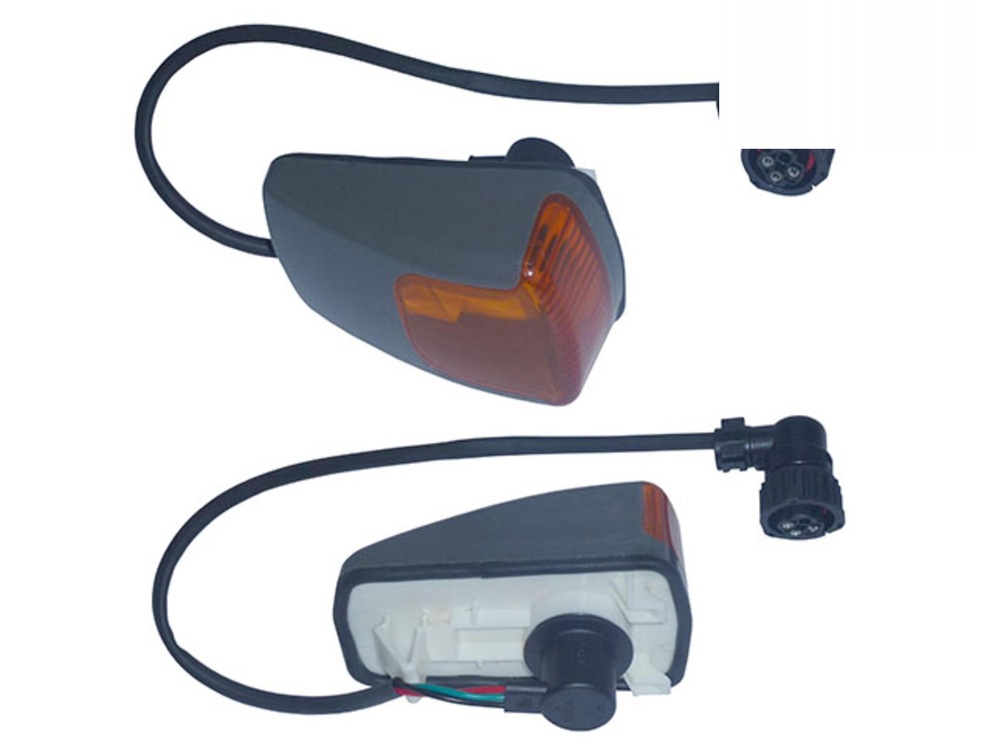 LANTERNA LATERAL CINZA/AMARELA C/SOQUETE - 9408200221