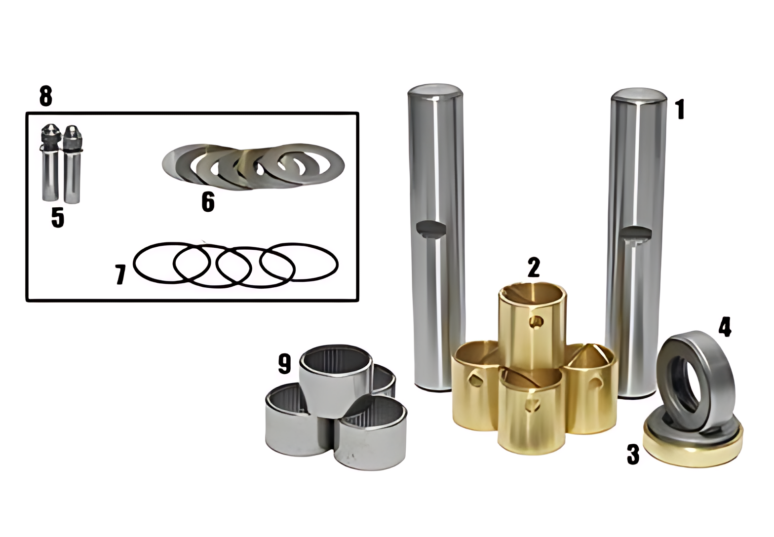 JOGO EMBUCHAMENTO 0.50 C/ ROLAMENTO 32.25MM - VA011/050
