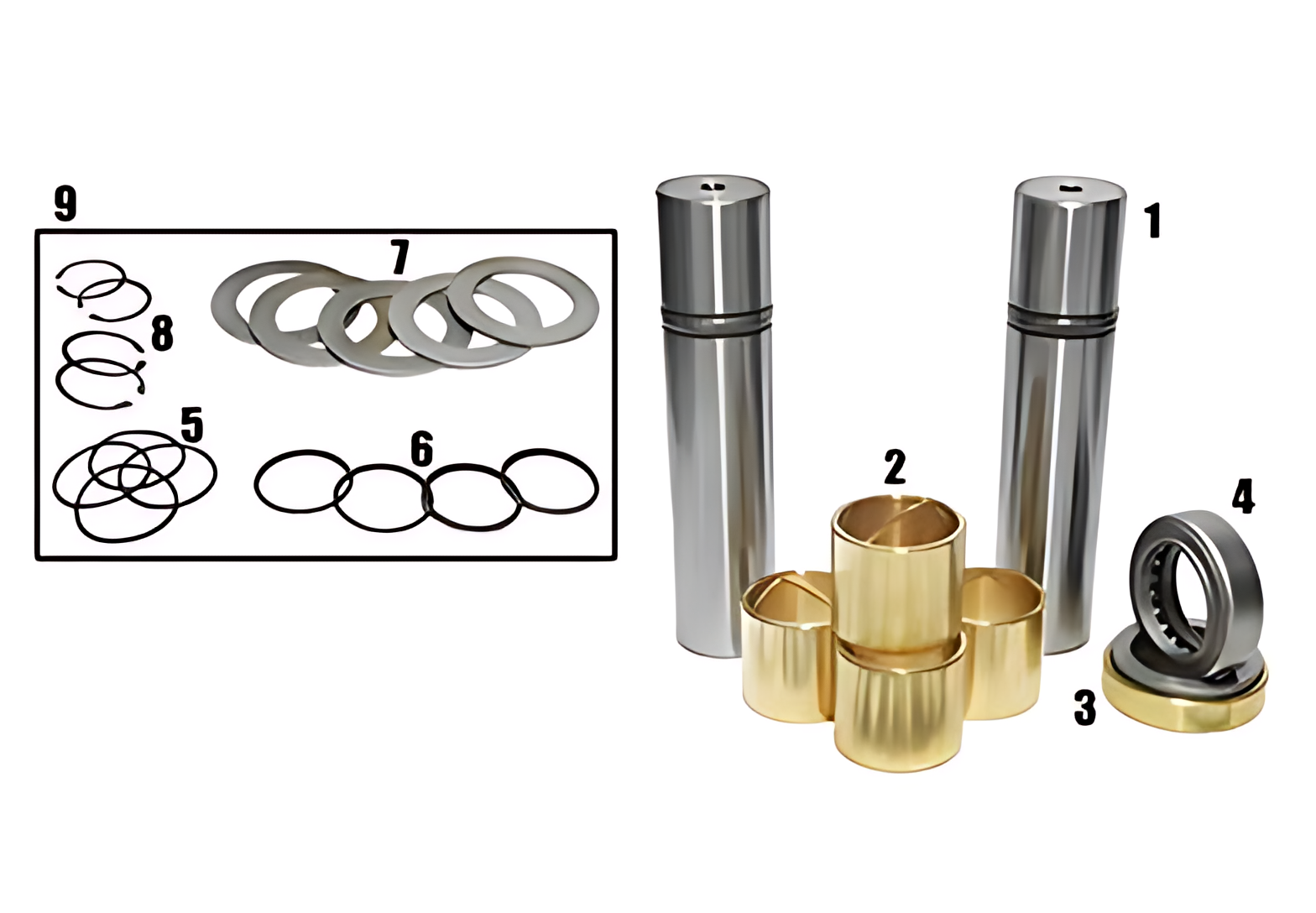JOGO EMBUCHAMENTO STD C/ ROLAMENTO 54.00MM - VA014/STD-137