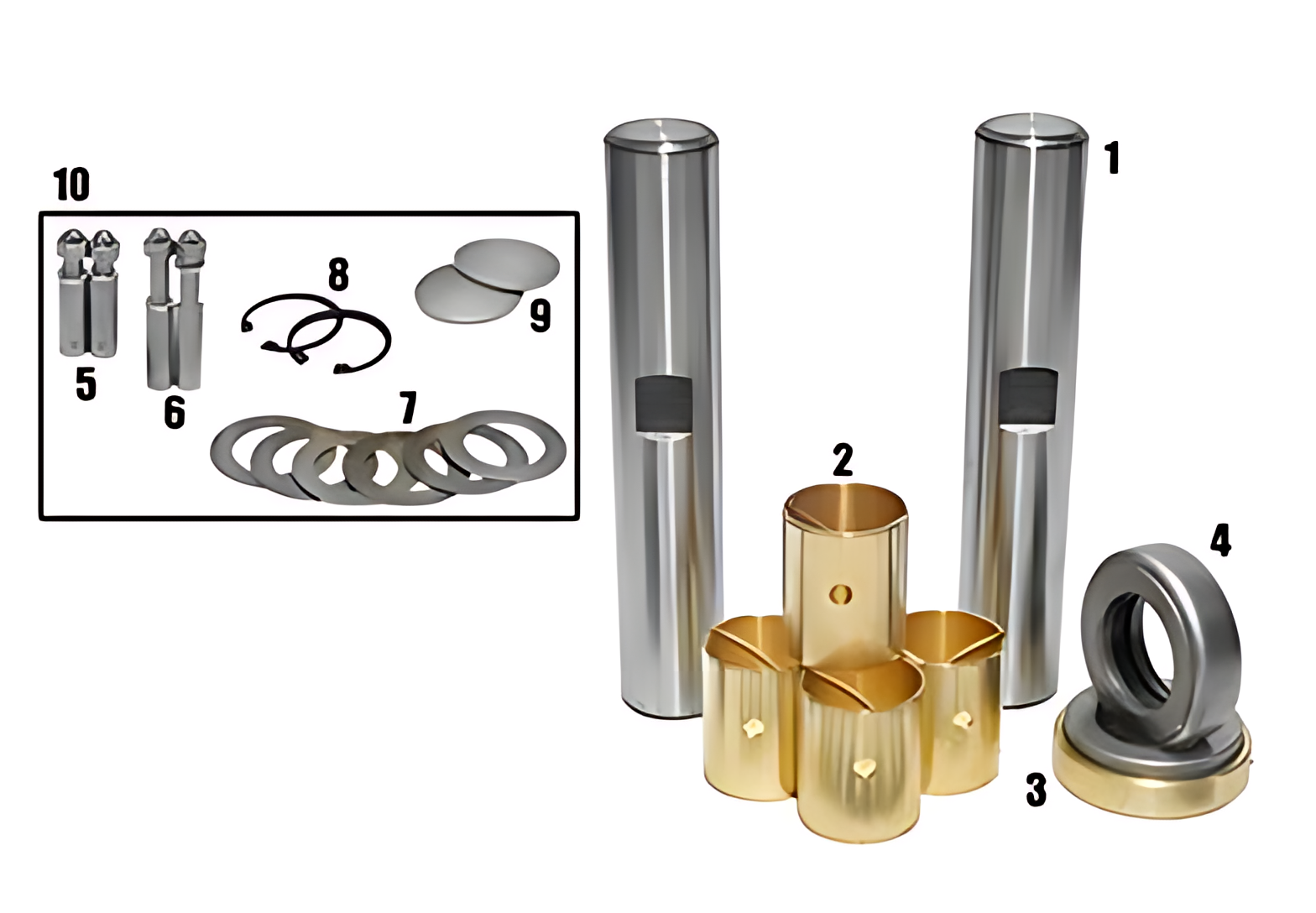 JOGO EMBUCHAMENTO STD C/ ROLAMENTO 40.80MM - 2TD498629/STD