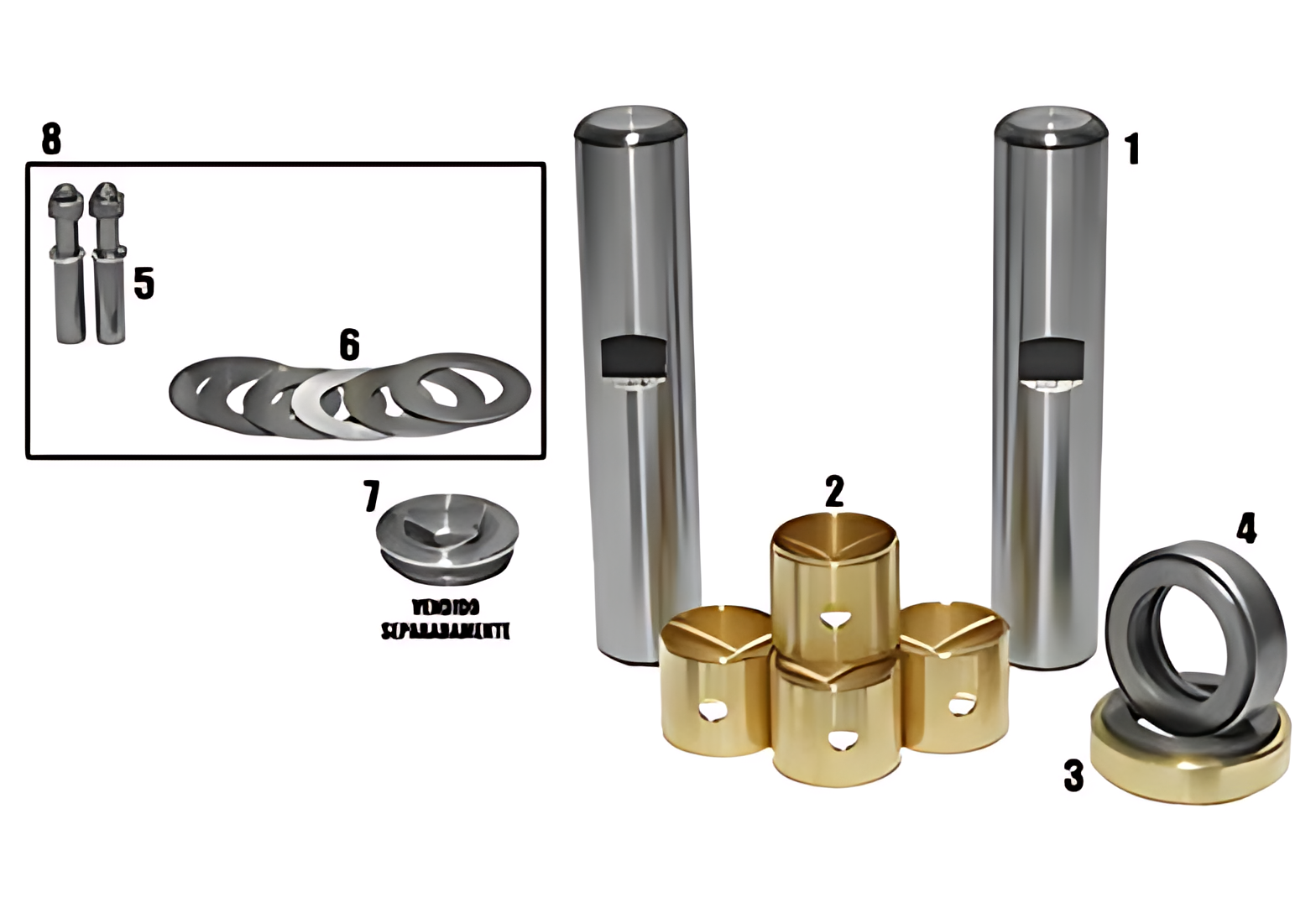 JOGO EMBUCHAMENTO STD C/ ROLAMENTO 33.00MM - 2P0498629/STD