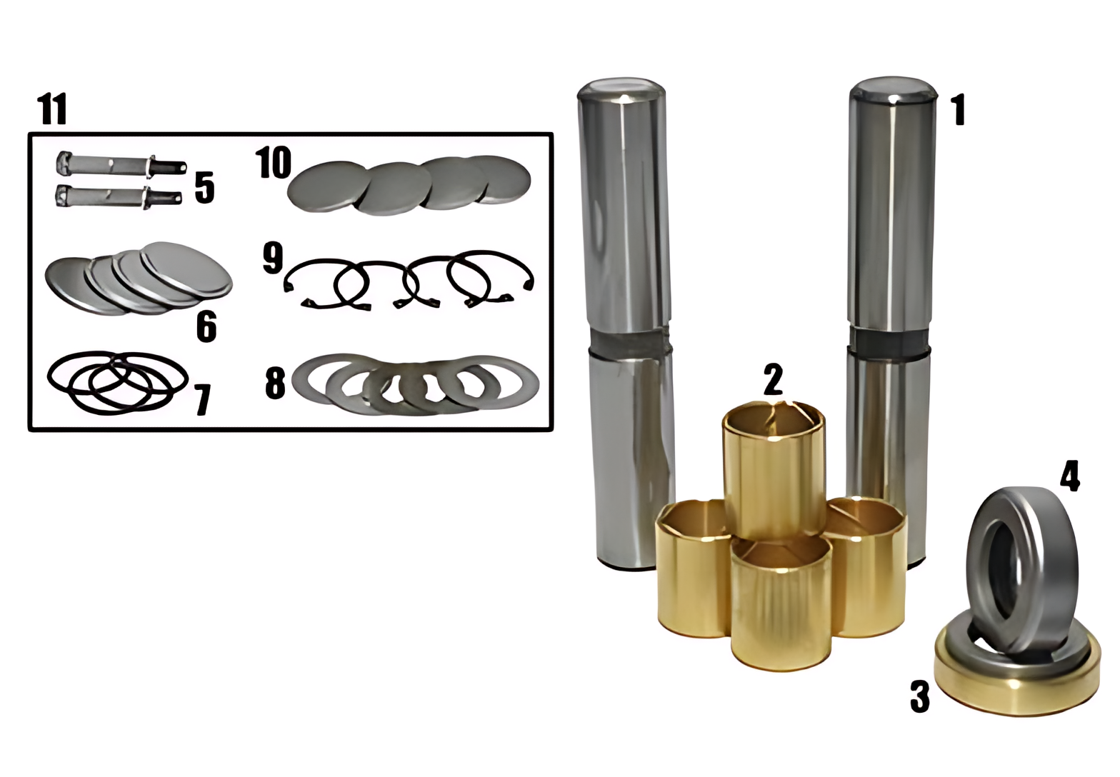 JOGO EMBUCHAMENTO STD C/ ROLAMENTO 36.65MM - 3455867033/STD