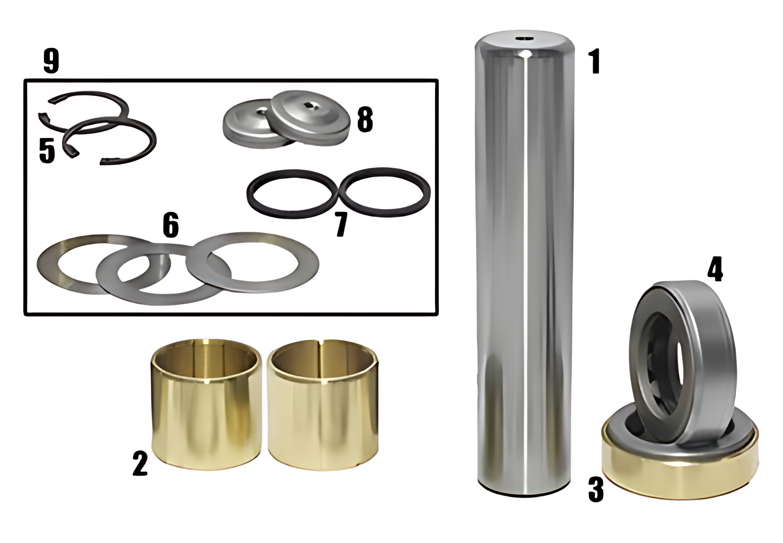 JOGO EMBUCHAMENTO STD C/ ROLAMENTO 45.00MM (LADO) - VA036/STD