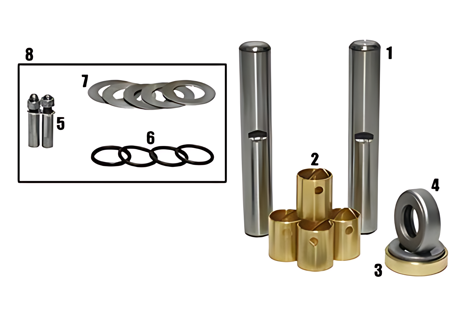 JOGO EMBUCHAMENTO STD C/ ROLAMENTO 28.65MM - BF5X3111A/STD
