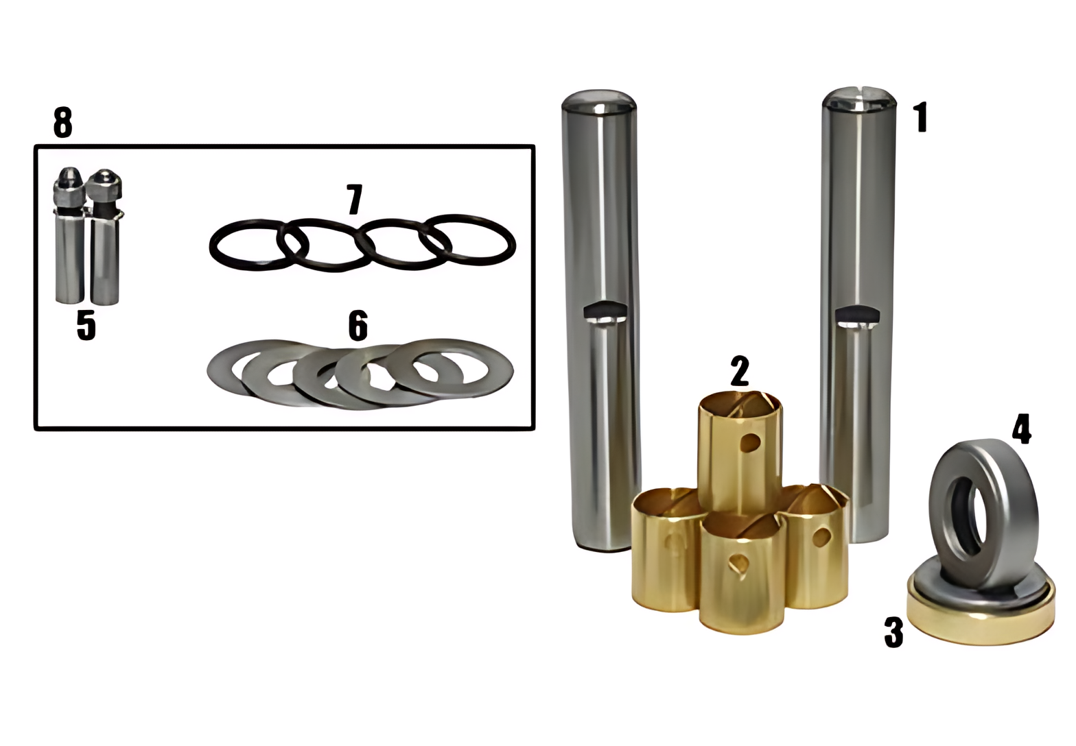 JOGO EMBUCHAMENTO STD C/ ROLAMENTO 28.65MM - VA041/STD