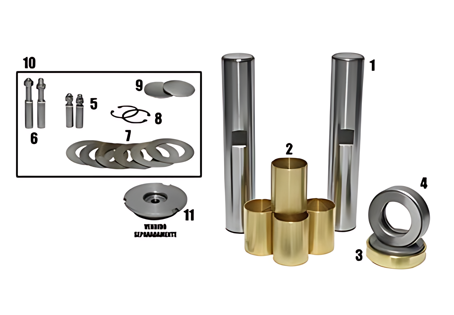 JOGO EMBUCHAMENTO STD C/ ROLAMENTO 45.55MM - BE9H3111A/STD