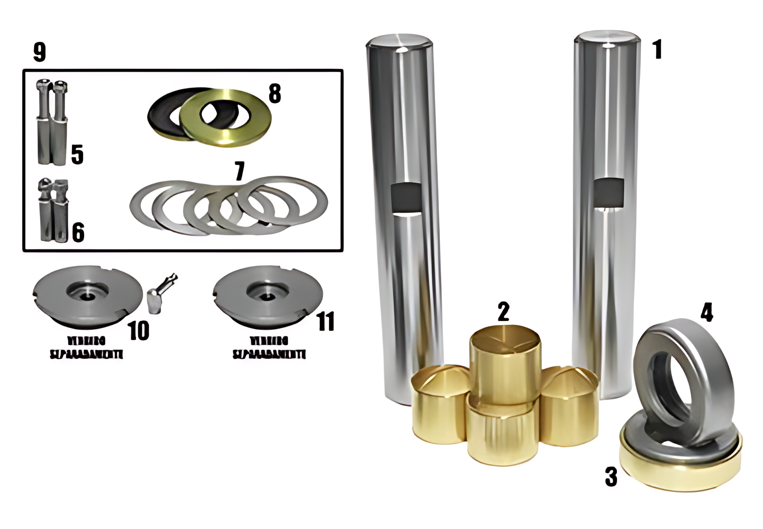 JOGO EMBUCHAMENTO STD C/ ROLAMENTO 45.55MM - BF5X3111L
