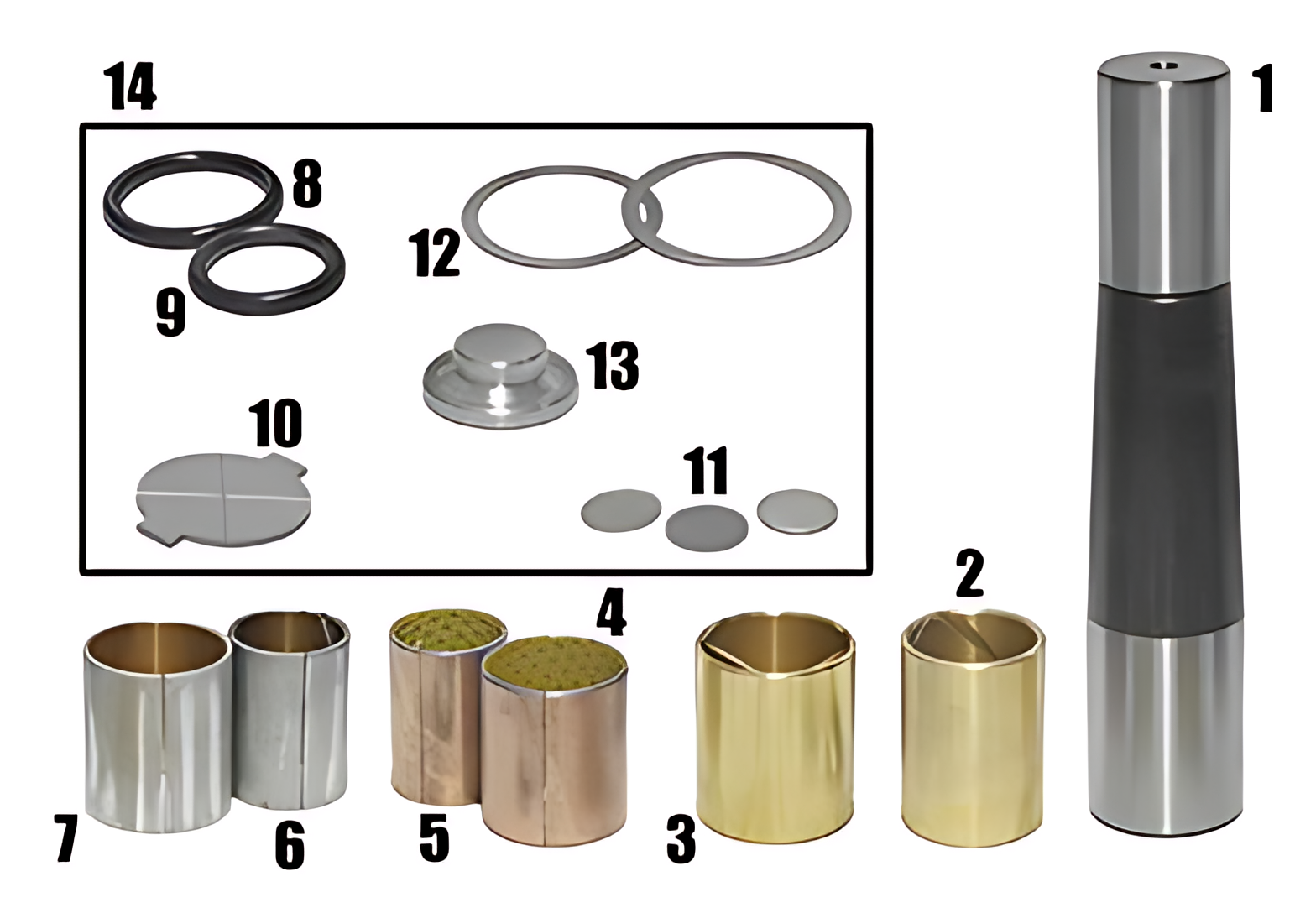 JOGO EMBUCHAMENTO S/ ROLAMENTO BUCHA BRONZE (LADO) - 550711