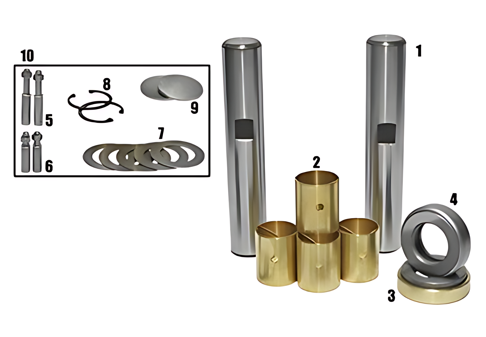 JOGO EMBUCHAMENTO STD C/ ROLAMENTO 40.80MM - BF5X3111B/STD