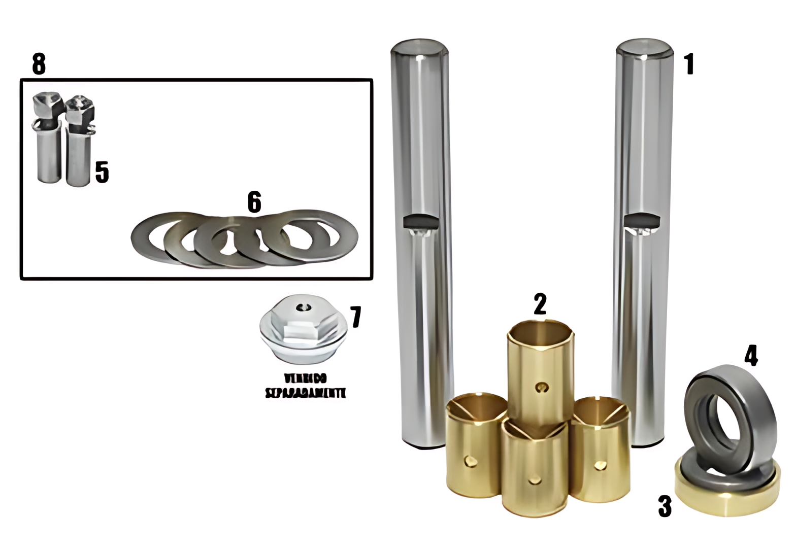 JOGO EMBUCHAMENTO 0.50 C/ ROLAMENTO 22.30MM - VA054/050