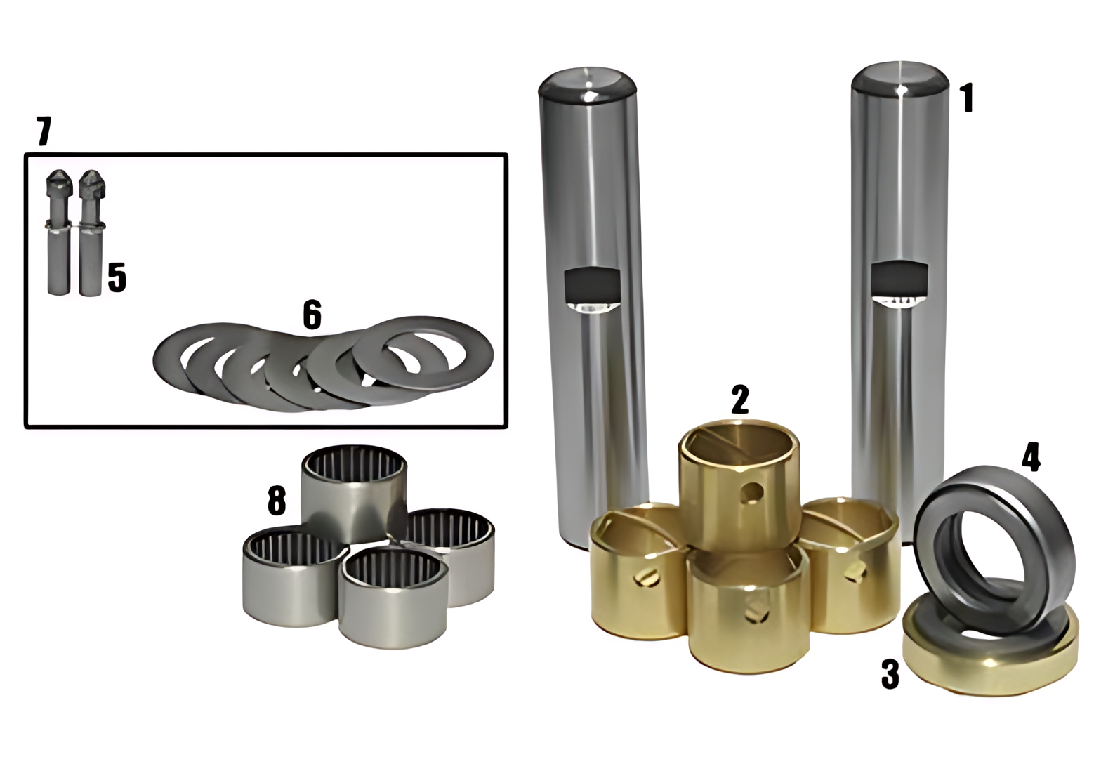JOGO EMBUCHAMENTO STD C/ ROLAMENTO 33.00MM - 2R0407361A