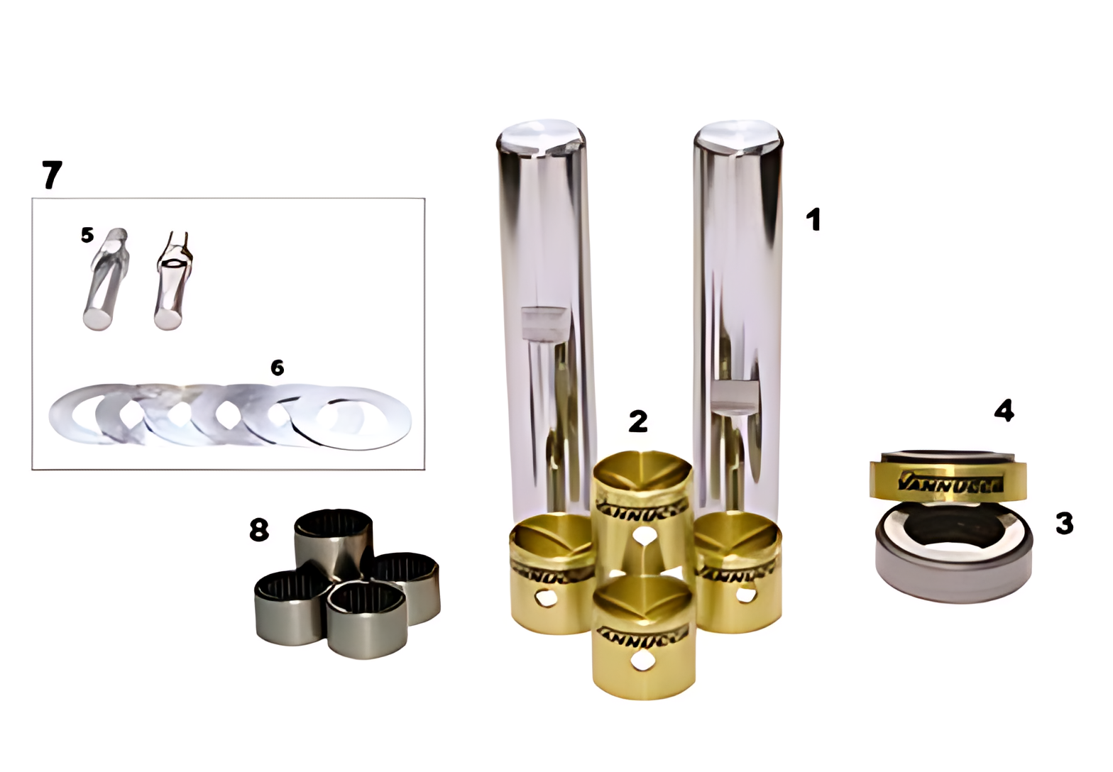 JOGO EMBUCHAMENTO STD C/CHIME ROLAMENTO E ROL.AGULHA 33.00MM - 2R0407361A