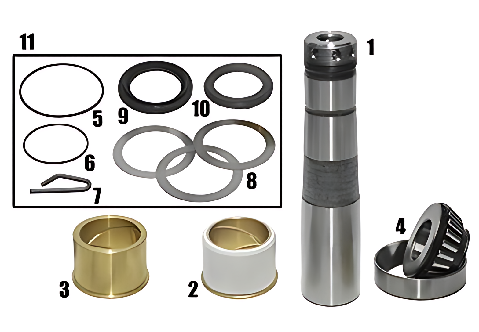 JOGO EMBUCHAMENTO S/ ROL C/ BUCHA BRONZE (LADO) - 8127759