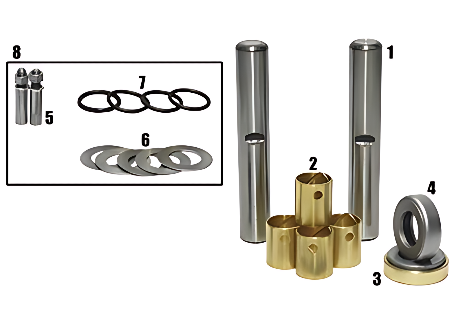 JOGO EMBUCHAMENTO STD C/ ROLAMENTO 28.65MM - 2RD498629/STD