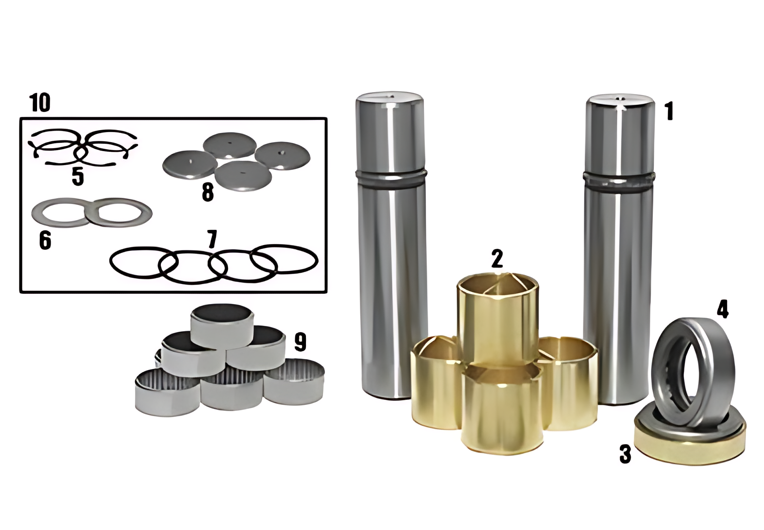 JOGO EMBUCHAMENTO 0.10 C/ ROLAMENTO 50.10MM - VA077/010