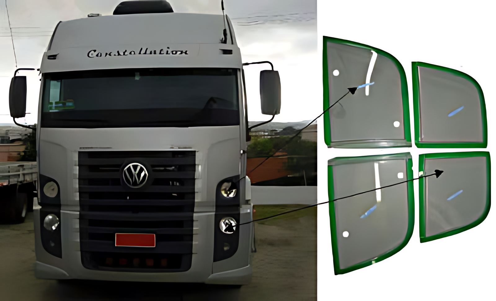 KIT PROTETOR FAROL ACRILICO ADESIVO - 2377/2