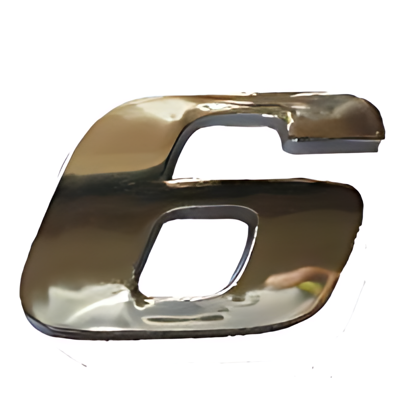 NUMERO 6 LATERAL CROMADO - 9438171714