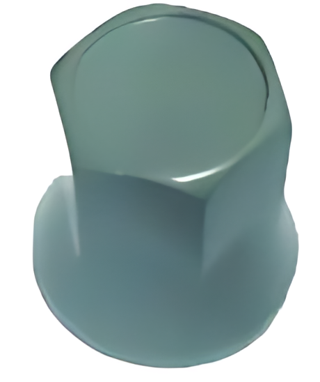 TAMPA PORCA RODA 32MM ALTA   CINZA - C205P