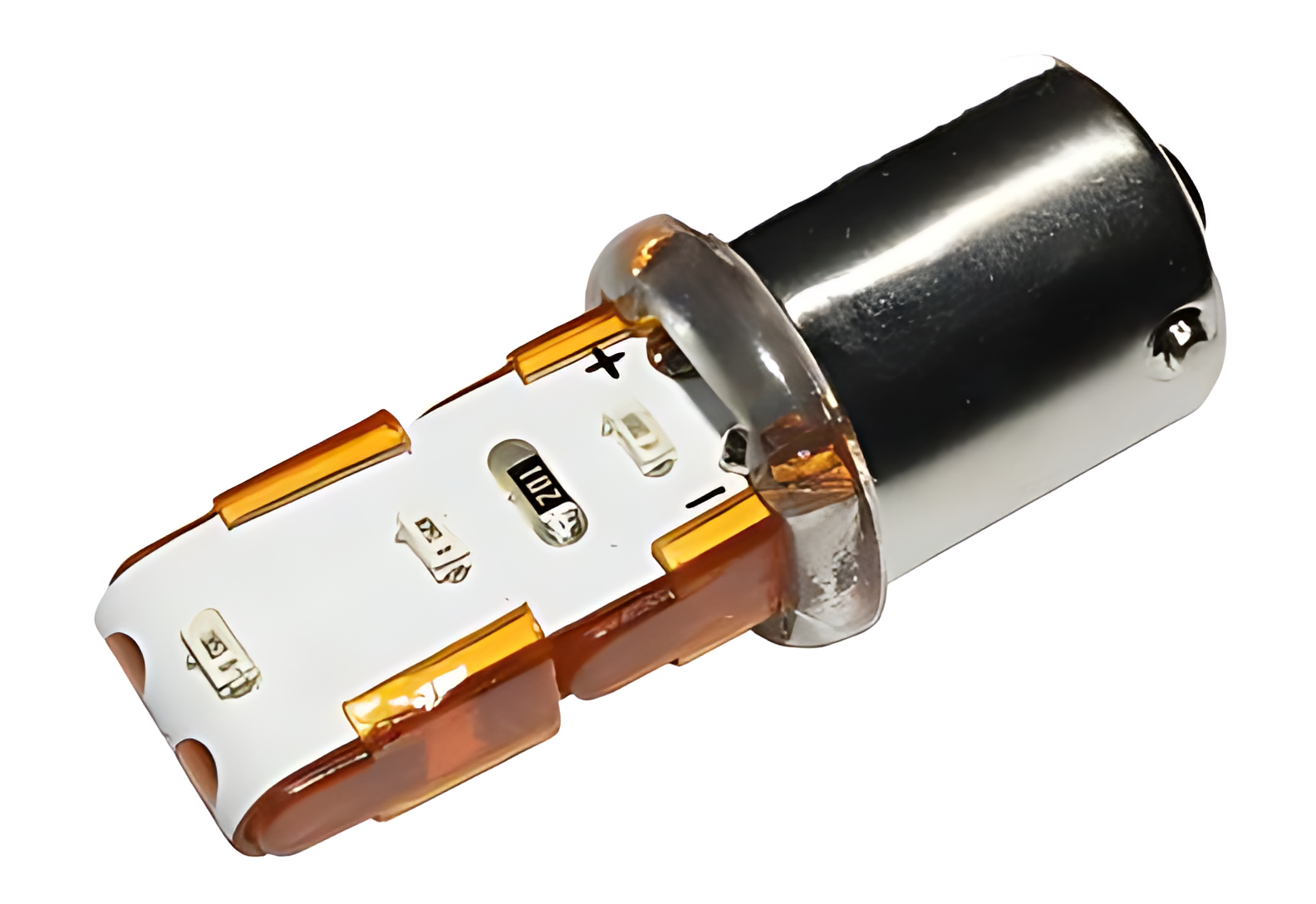 LAMPADA LED 1141 6 LED AMBAR 12V 1 POLO PINO ENCONTRADO - U1142