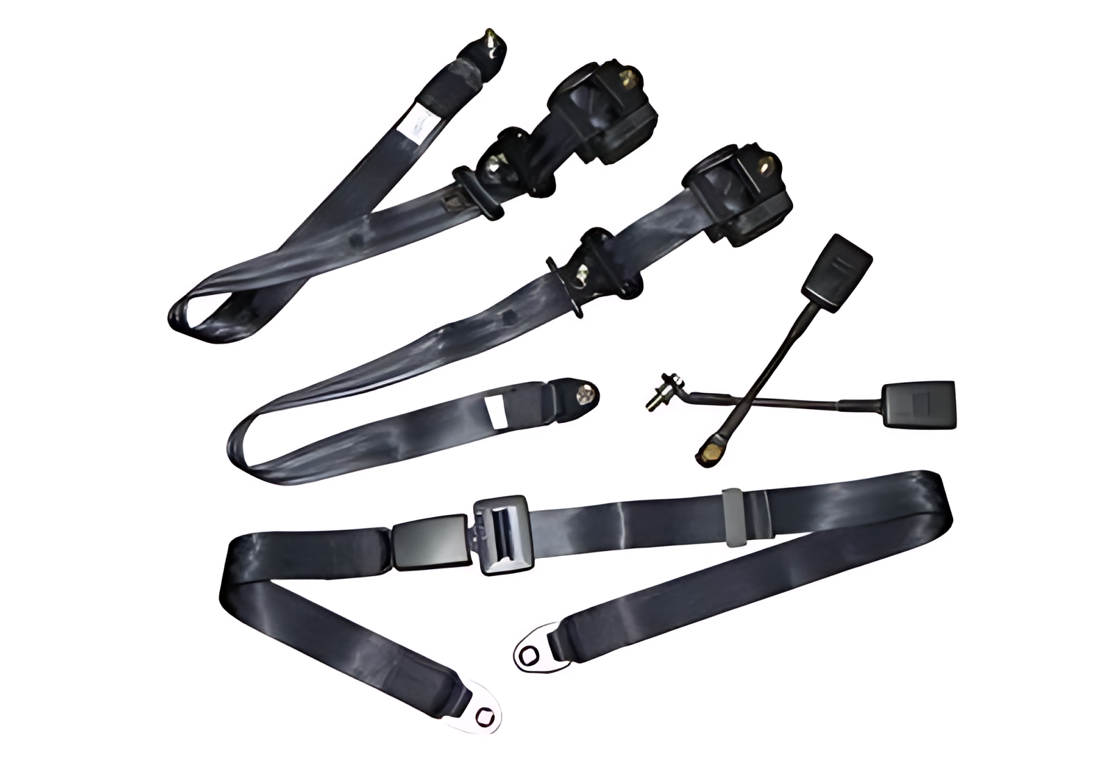 JOGO CINTO SEGURANCA 3 PONTAS C/PASSAGEIRO PRETO - 6C45E61200BB