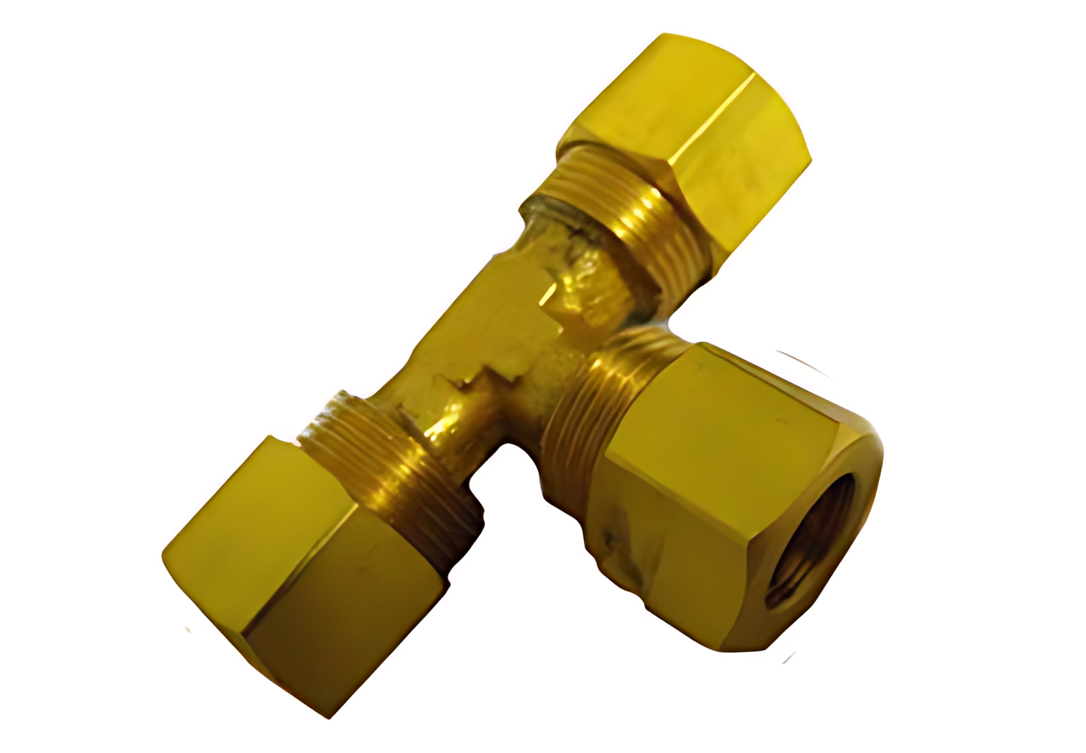 TEE UNIAO 3/8 COM PORCA E ANILHA - 0190