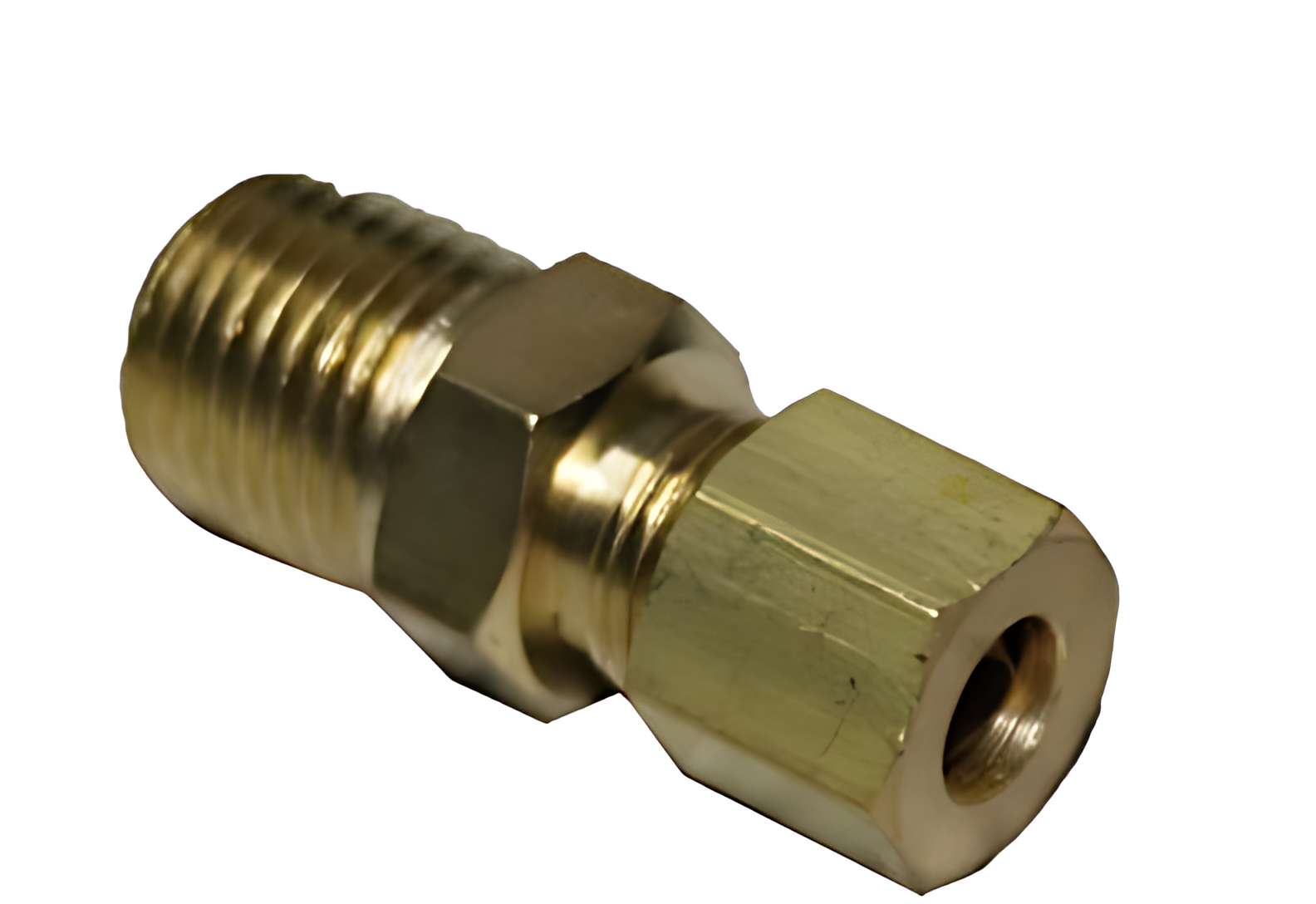 CONECTOR 1/4 NPT X 1/4 TUBO COM PORCA E ANILHA - 48
