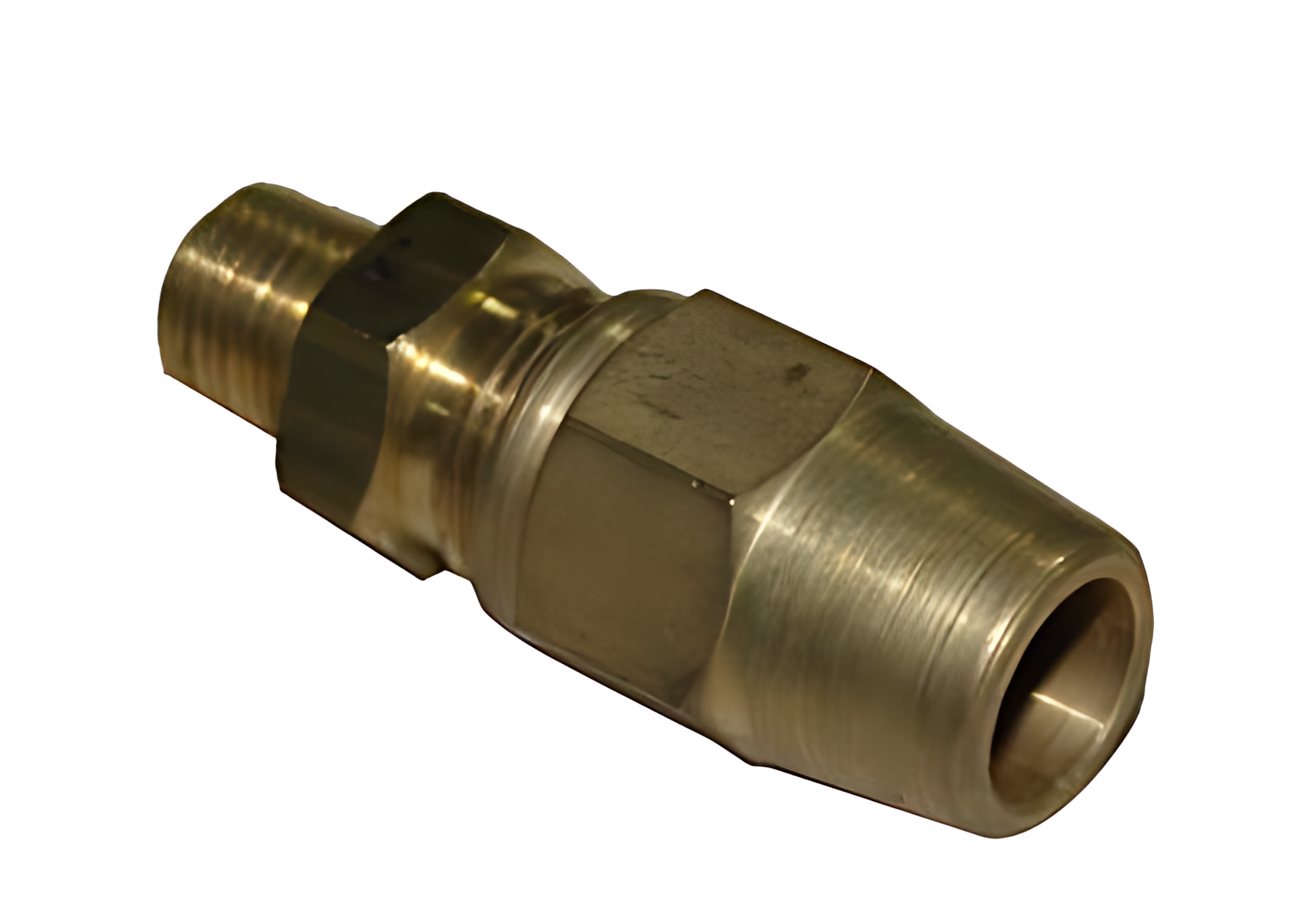 CONECTOR 1/8 NPT X 3/8 TUBO COM PORCA E ANILHA - T13607535