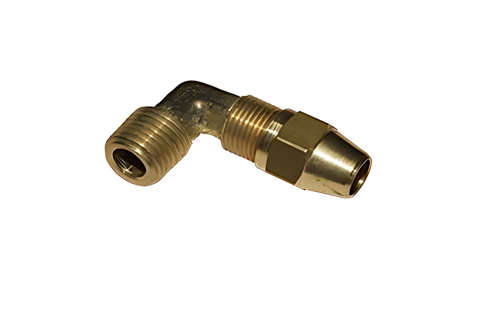 COTOVELO MACHO 1/4" NPT X 5/16" TUBO PORCA E ANILHA - 331M