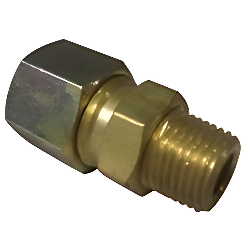 CONECTOR 1/8 NPT X 5/16 TUBO COM PORCA E ANILHA - CC0103-09