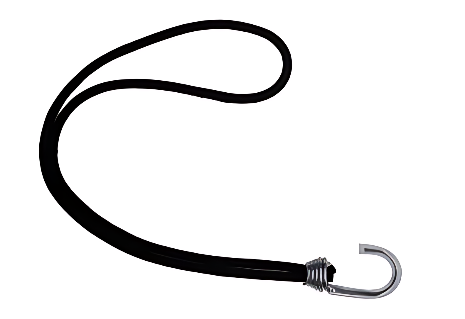 FIXADOR LONA ELASTICO PRETO 350MM (GANCHO ACO) - EL102