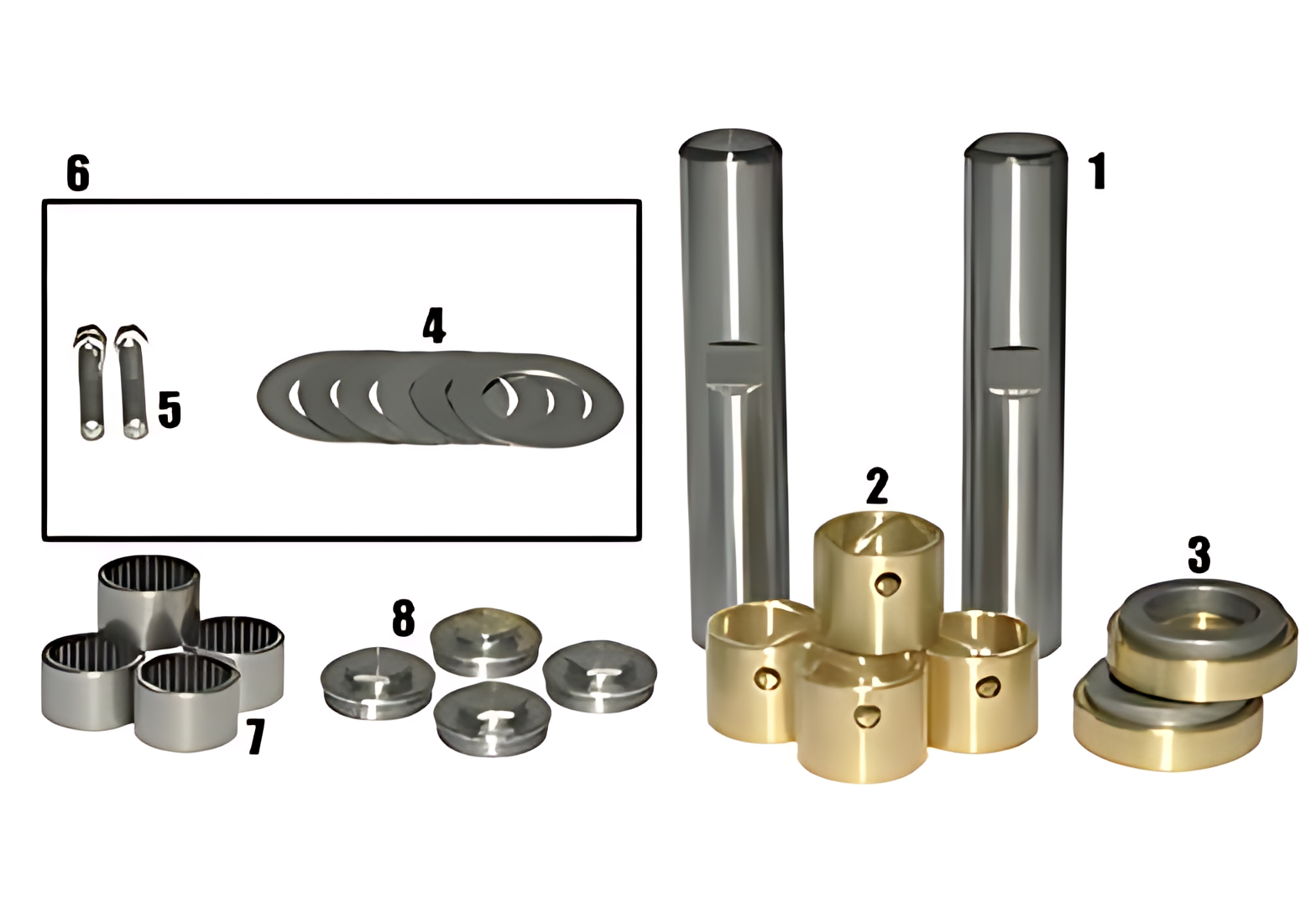 JOGO EMBUCHAMENTO STD C/ CHIME 33.00MM ROL. AGULHA - 500090487