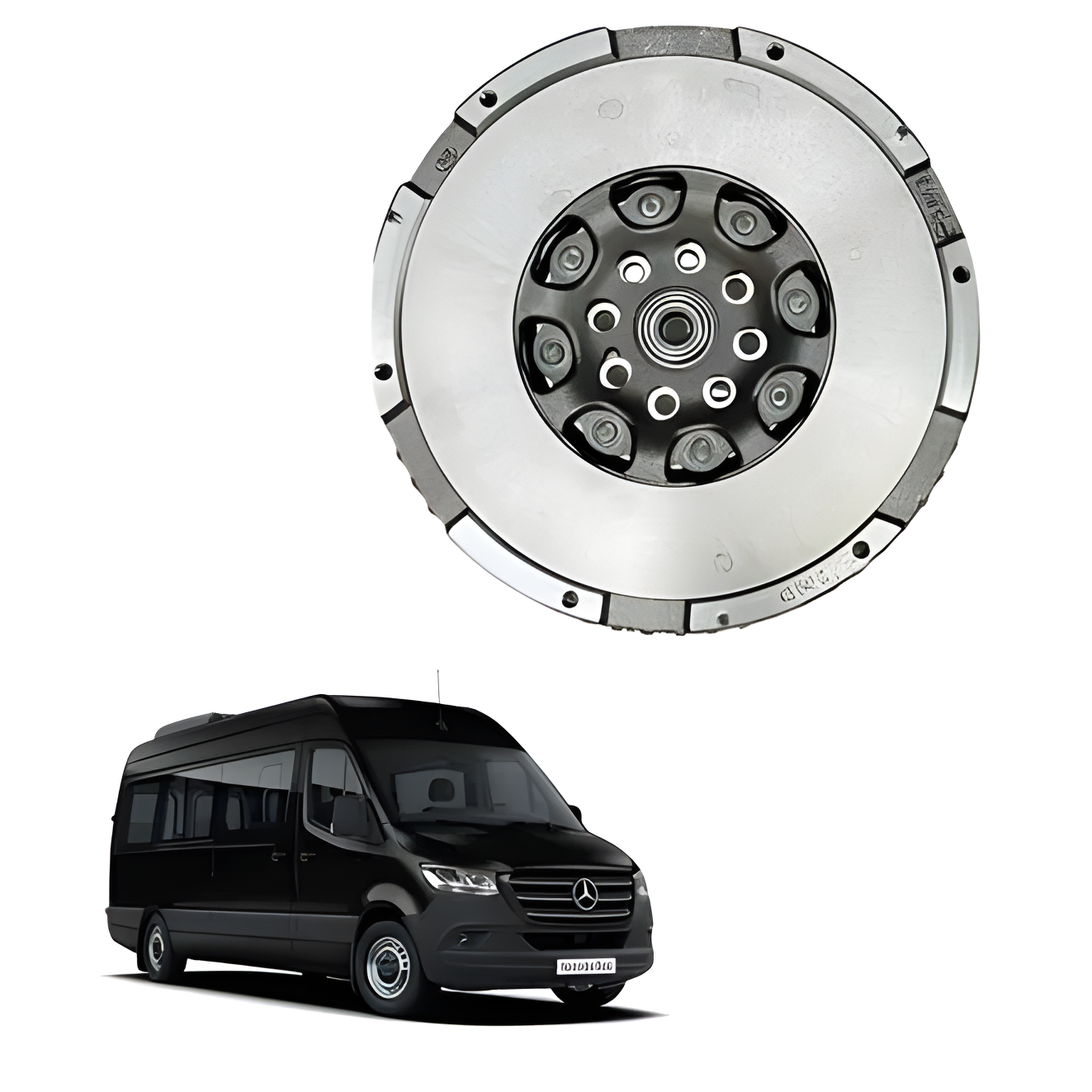VOLANTE MOTOR COM CREMALHEIRA MBB SPRINTER OM651 BI-MASSA - 9910602004 - Imagem 4