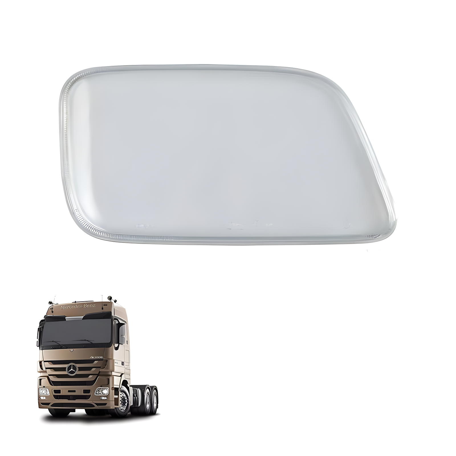 LENTE FAROL LISA L.D C/BORRACHA E CLIP - 8264610