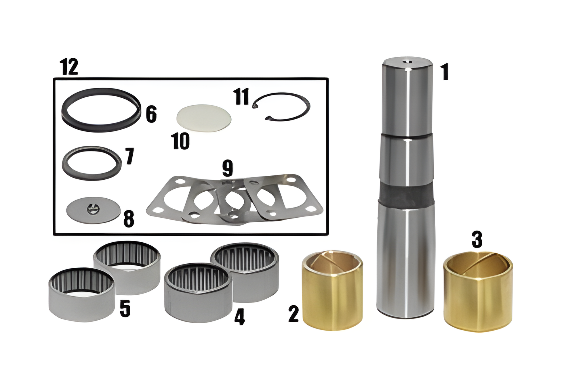 KIT REPARO SEM PINO C/ BUCHA BRONZE (POR LADO) - VA15253S