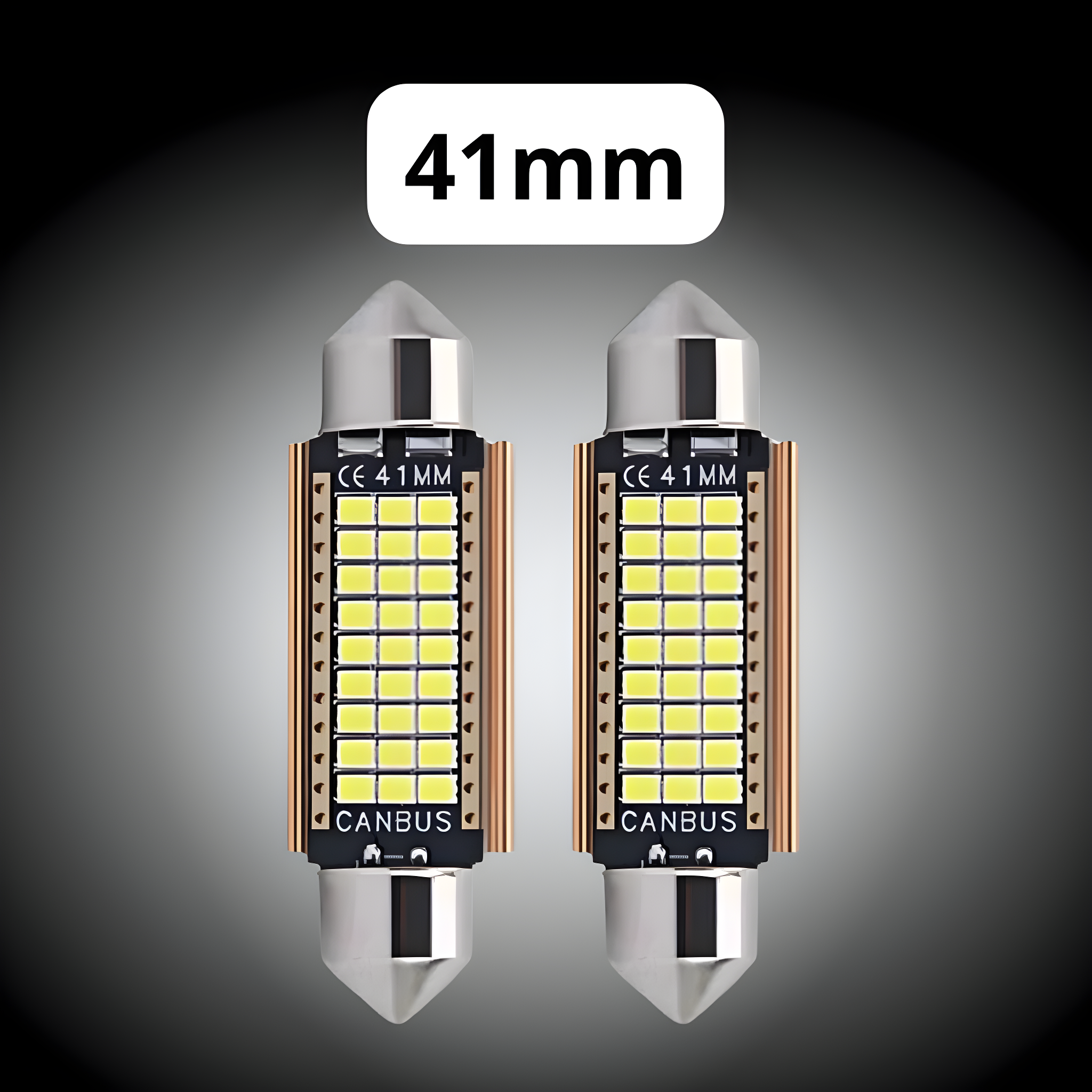 LAMPADA LED TORPEDO BRANCO FRIO 24V TAMANHO 41 MM - PAR - IL1024 - Imagem 2