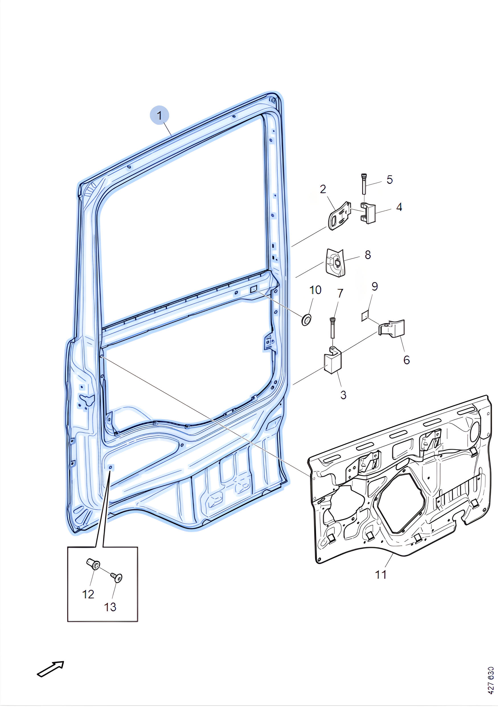 FUNDO EXTERNO FOLHA PORTA LD - 2SA831026X - Imagem 3