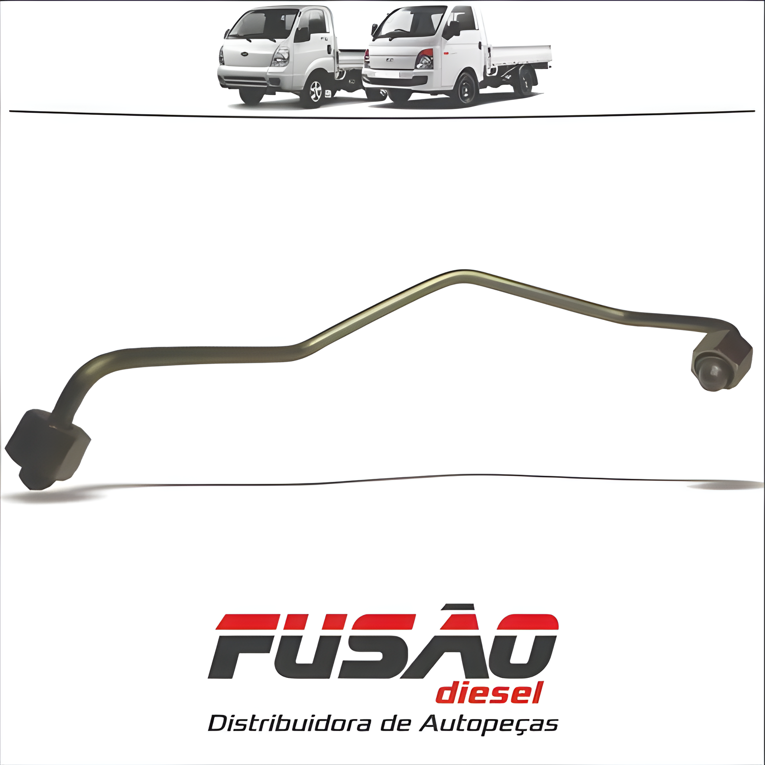 TUBO BOMBA AO RAIL HYUNDAI HR 2 5 - 01140003 - Imagem 2