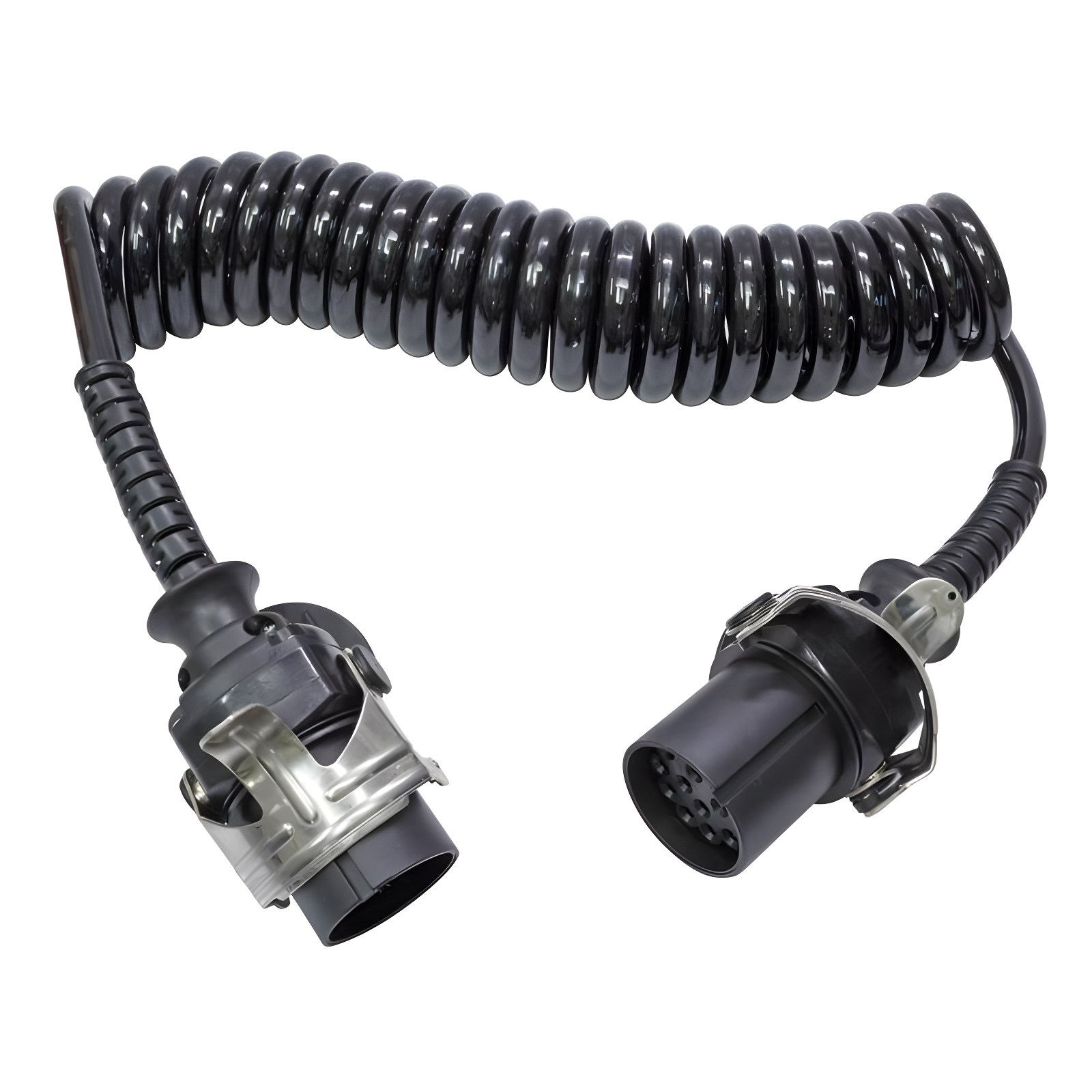 CHICOTE ELETRICO ESPIRAL 5.5M 15 VIAS BIVOLT C/TOMADA - DNI8386