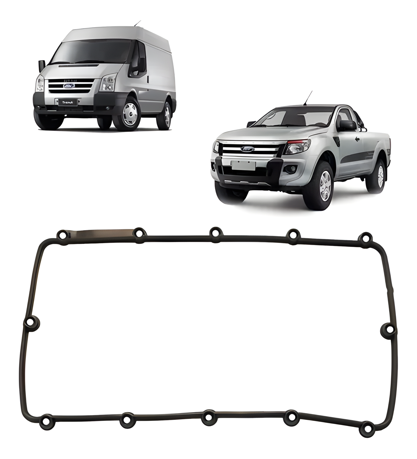 JUNTA TAMPA VALVULA INTERNA FORD TRANSIT 2.2 16V - 722080 - Imagem 4