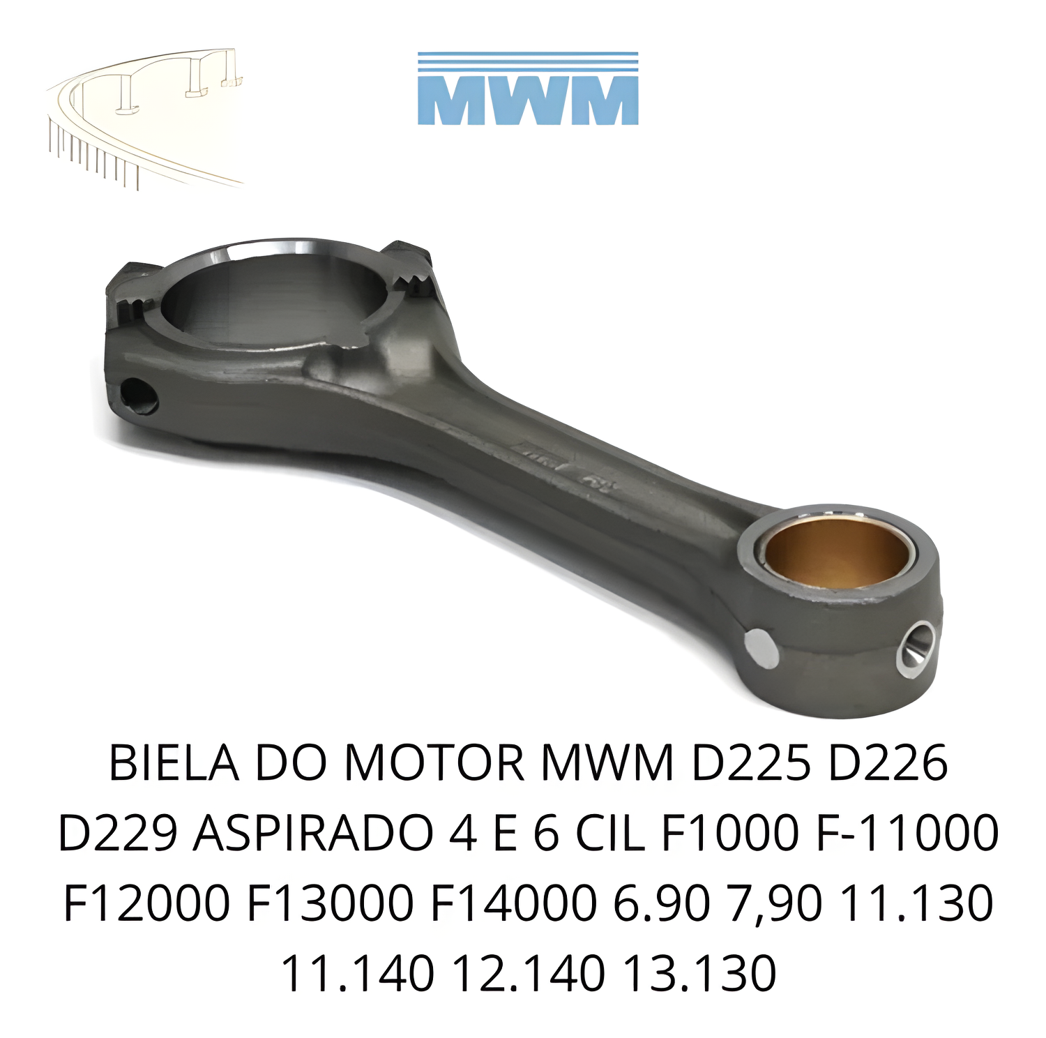 BIELA MWM D229/6 - 10200008 - Imagem 3