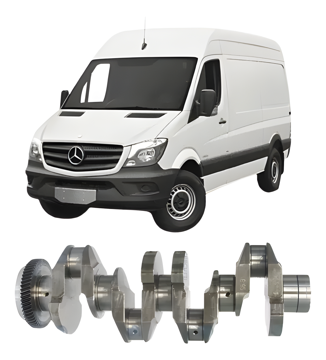 VIRABREQUIM MOTOR MBB SPRINTER OM651 EURO 5 - FH969