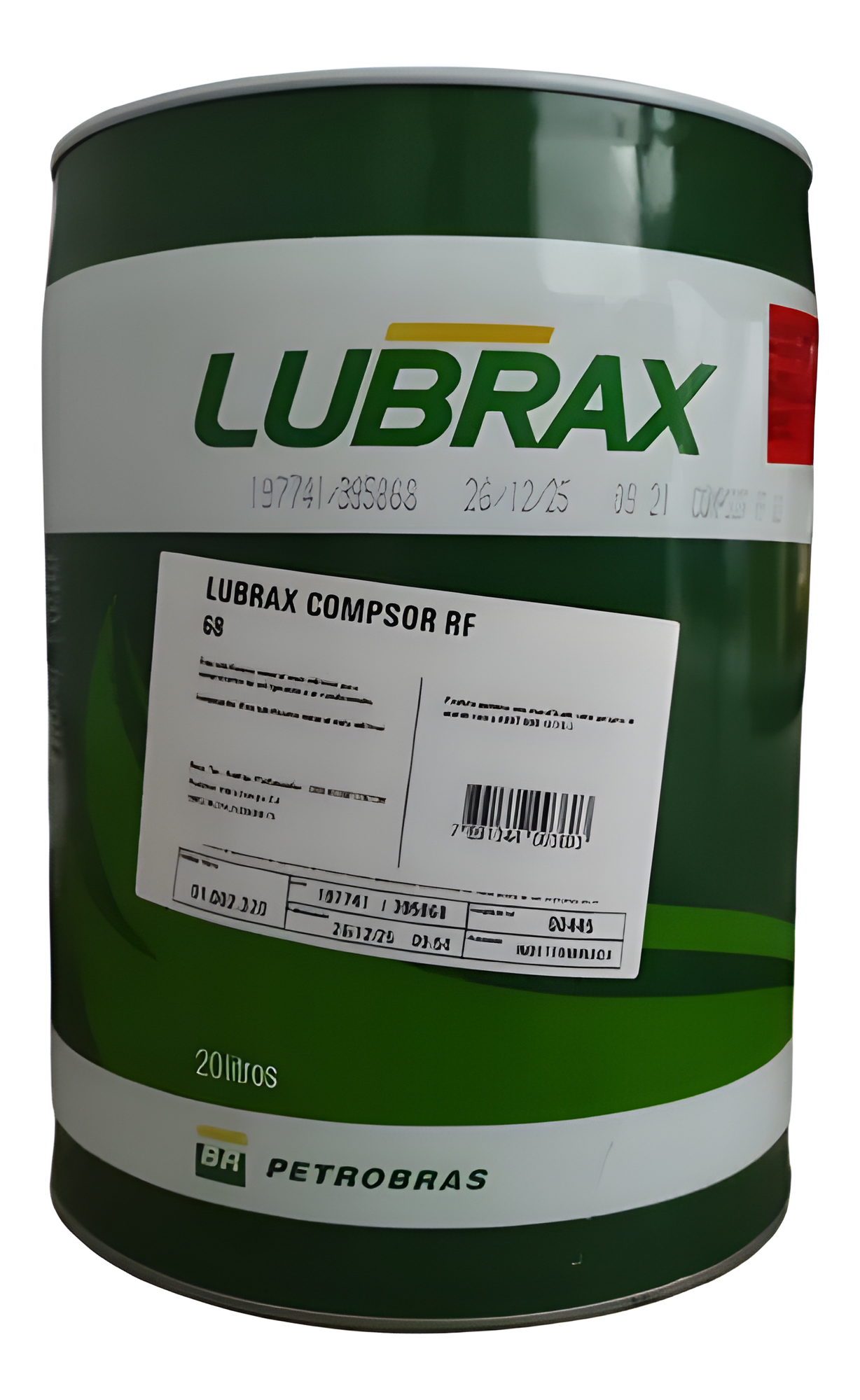 OLEO LUBRAX COMPSOR RF 68  20L - 951581-20L - Imagem 7